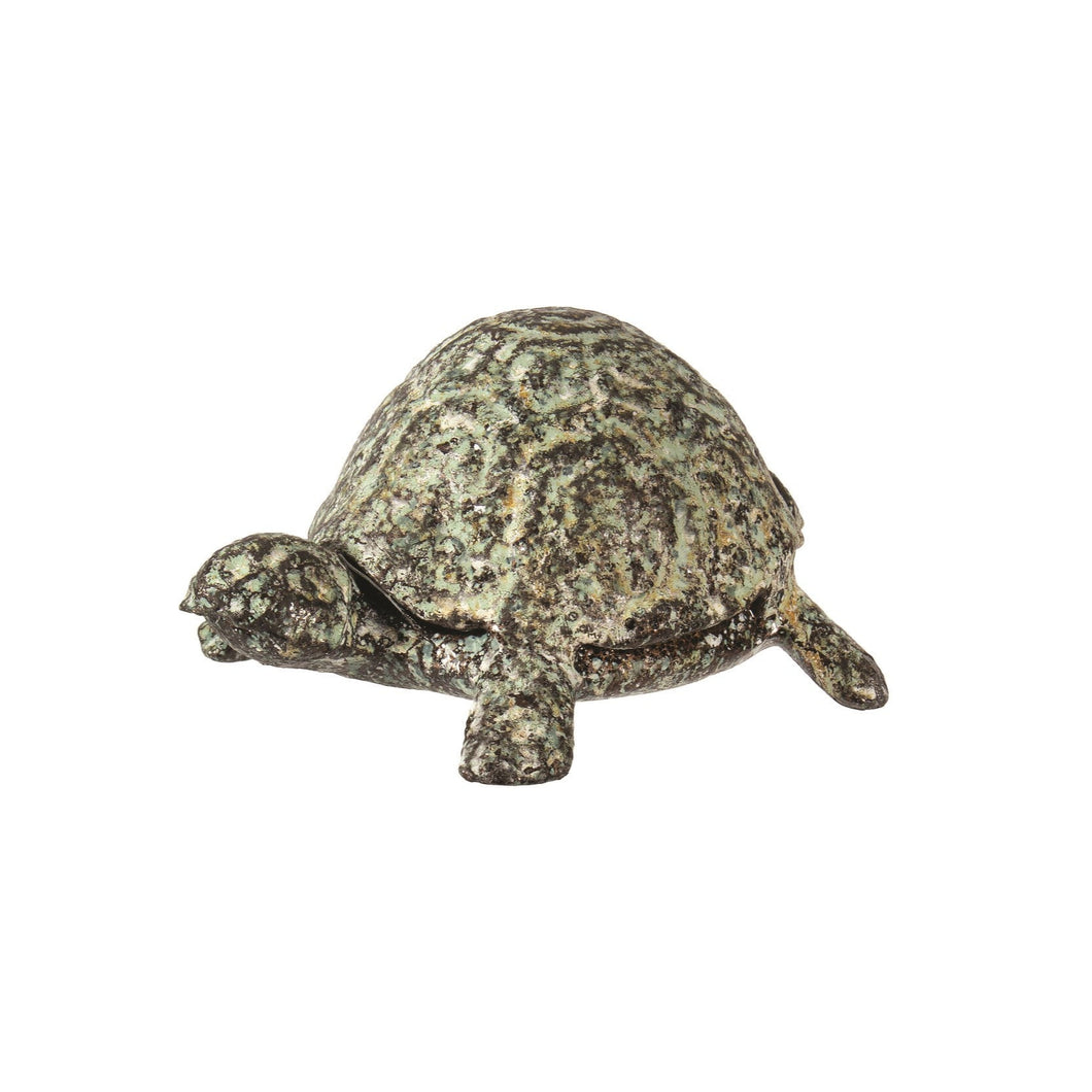 Antique Iron Turtle - Green