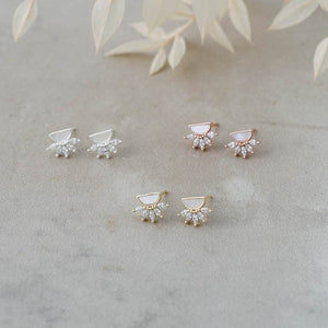 Antique Studs - Mother Of Pearl