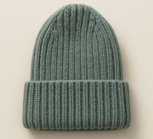 Aspen Cashmere Blend Ribbed Toque - Ice