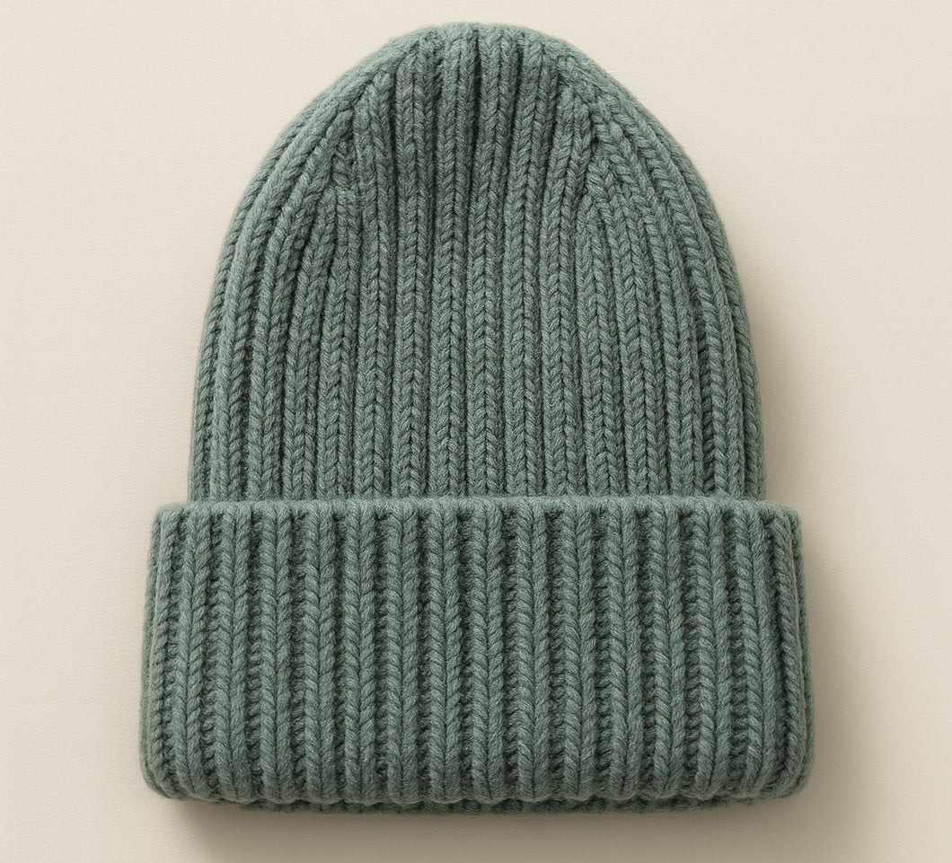 Aspen Cashmere Blend Ribbed Toque - Ice