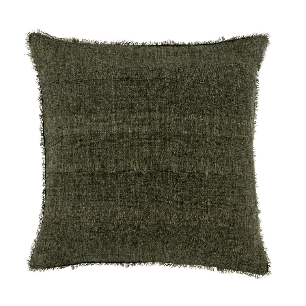 Avocado Lina Linen Pillow, 20x20