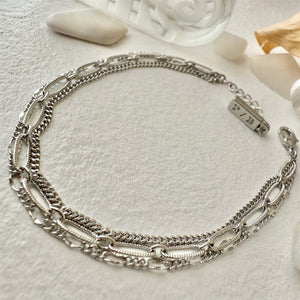 Nanaimo Triple Layer Textured Chain Bracelet