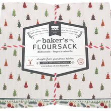 Load image into Gallery viewer, Bakers Floursack Dishtowels Set of 3 - Merry &amp; Bright
