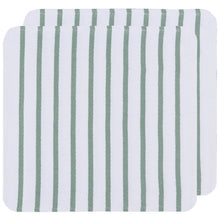 Load image into Gallery viewer, Basketweave Dishcloth, Set of 2  - Elm Green
