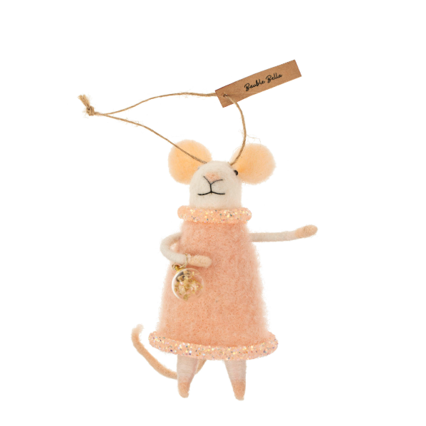 Bauble Bella Mouse Holiday Ornament