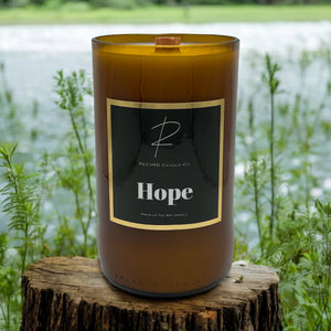 Beer Bottle Candle - Hope