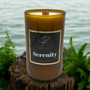 Beer Bottle Candle - Serenity