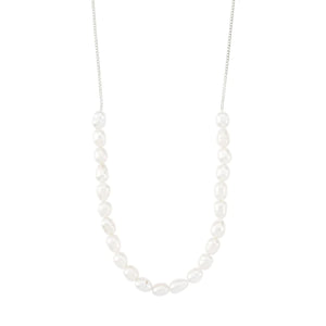 Berthe Pearl Necklace - Silver