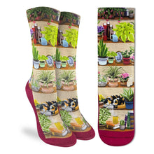 Load image into Gallery viewer, Bookshelf of Plants Socks
