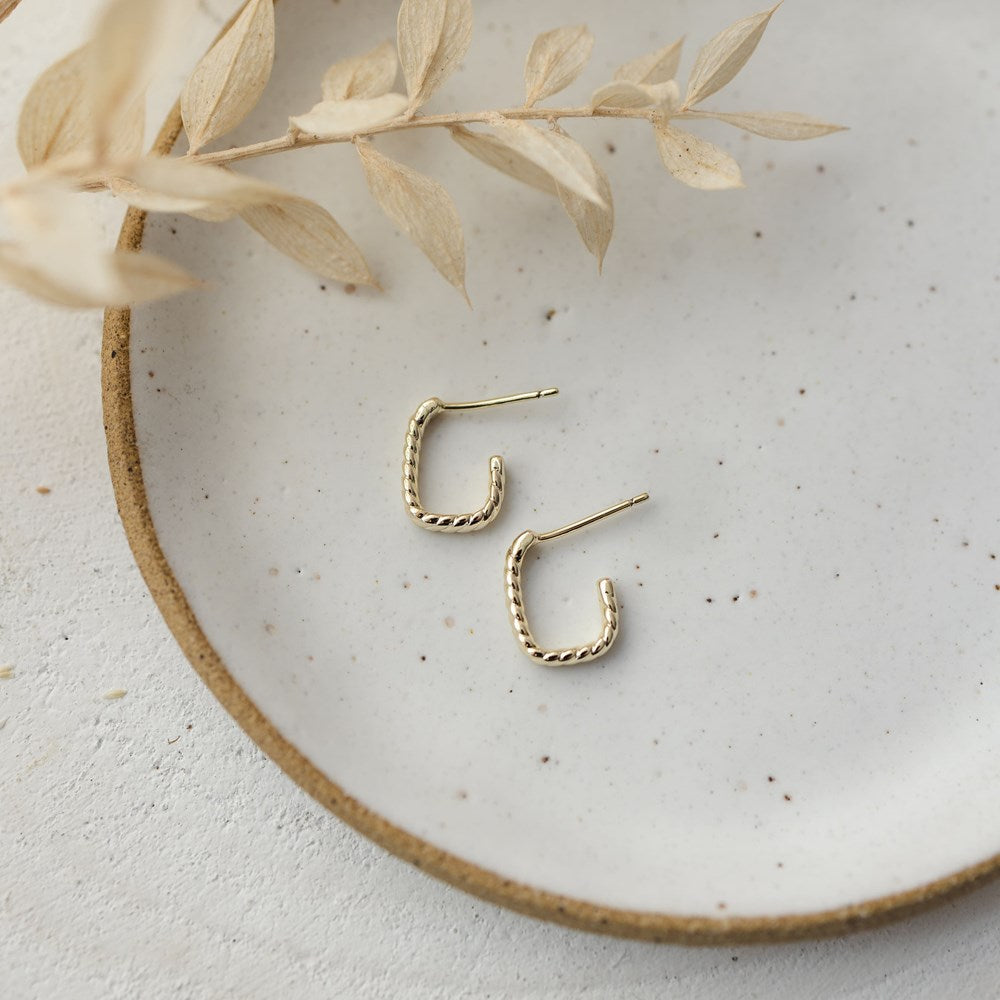 Braided Studs - Gold