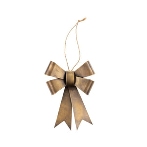 Brass Bow Ornament - Small