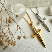Load image into Gallery viewer, Bruté Dagger Charm Necklace
