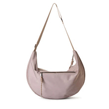 Load image into Gallery viewer, Chloe Nylon Crossbody Moonbag - Stone
