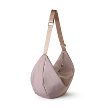 Load image into Gallery viewer, Chloe Nylon Crossbody Moonbag - Stone
