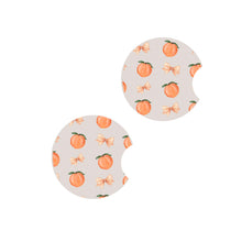 Load image into Gallery viewer, Car Coaster - Peaches + Bows
