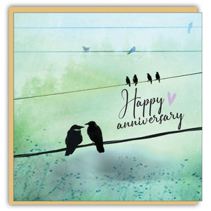 Card - Anniversary Crows