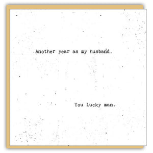 Card - Another Year As My Husband