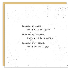 Card - Because We Loved
