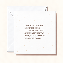 Load image into Gallery viewer, Card - Folding A Fitted Sheet
