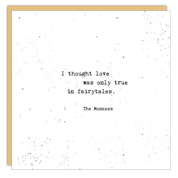 Card - I Thought Love