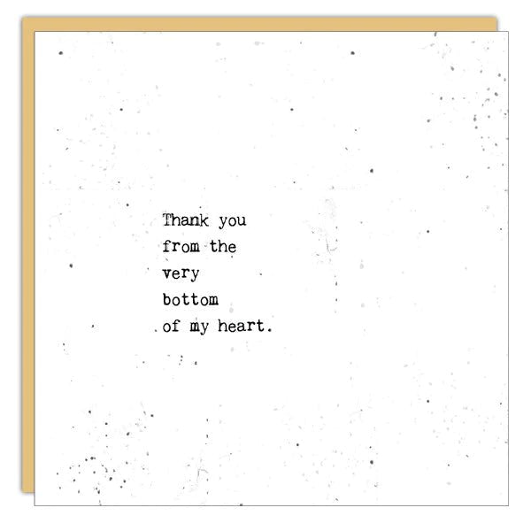 Card - Thank You From The Bottom