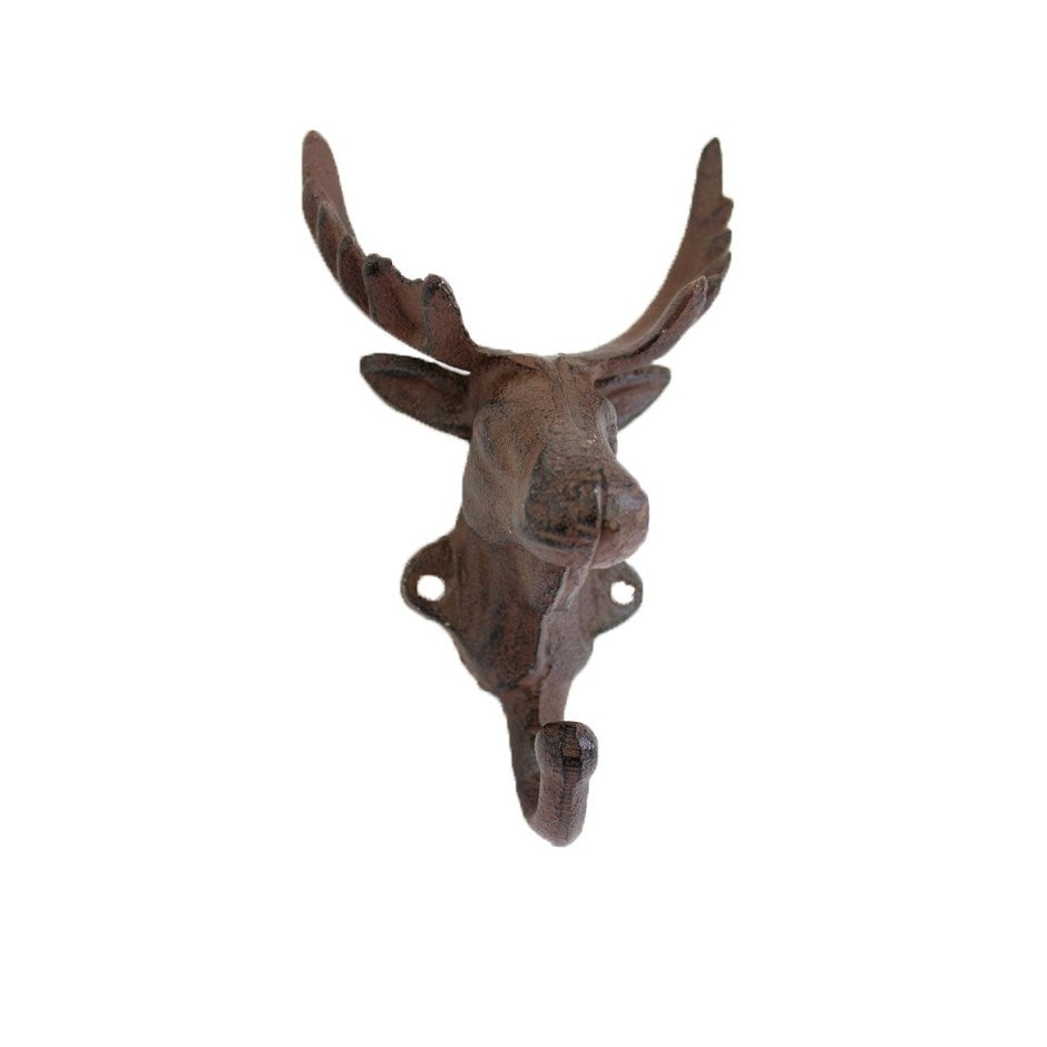 Cast Iron Moose Head Hook