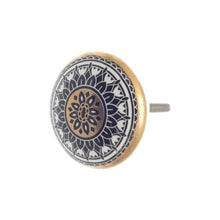 Load image into Gallery viewer, Ceramic Knob - Blue &amp; White
