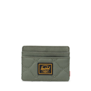 Charlie Quilted Capsule Cardholder - Beetle