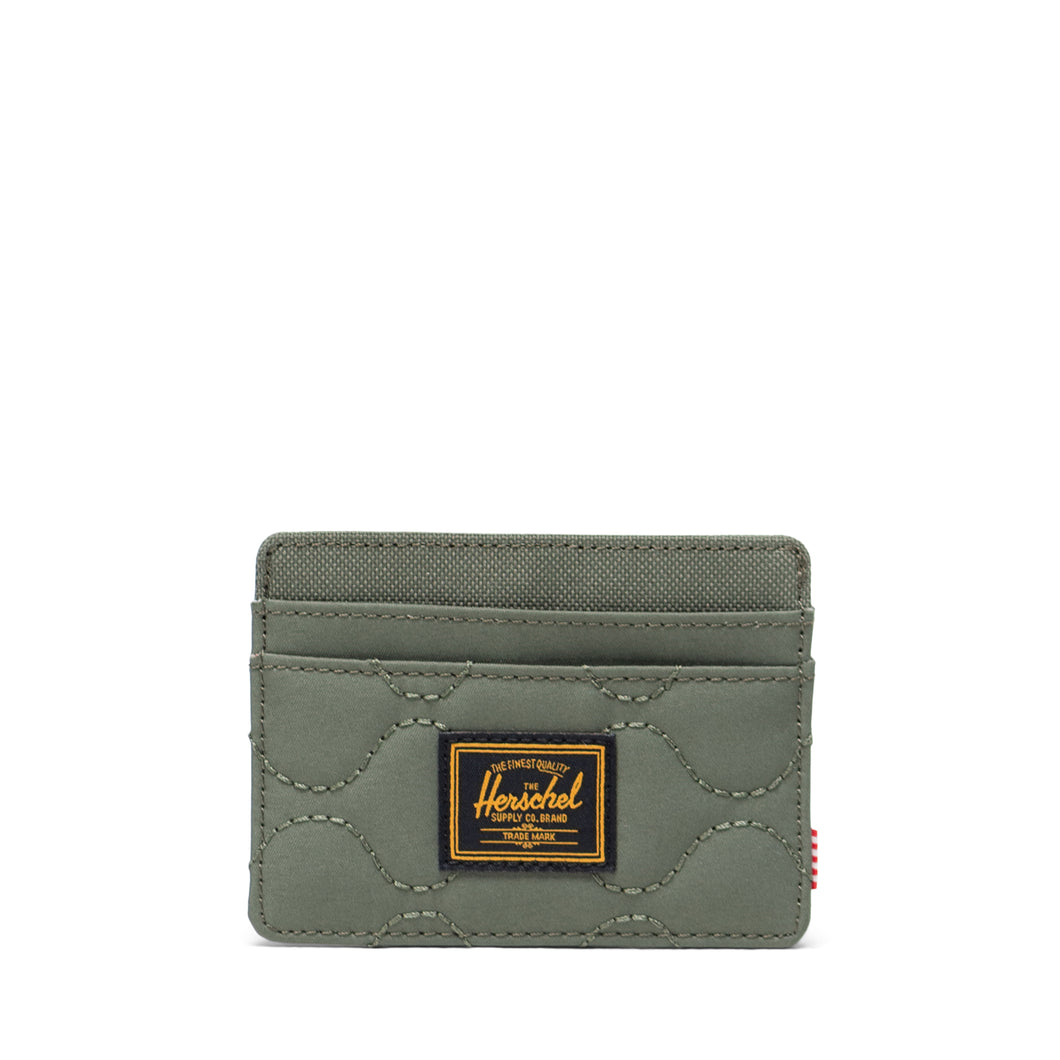 Charlie Quilted Capsule Cardholder - Beetle