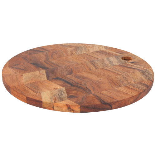 Chevron Acacia Wood Serving Board - 12 inch