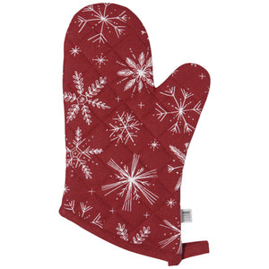 Classic Oven Mitt - Snowflakes