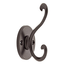 Load image into Gallery viewer, Cocoa Bronze Scroll Hook - 3-3/4&quot;
