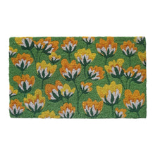 Load image into Gallery viewer, Coir Fibre Doormat - Floral Pattern
