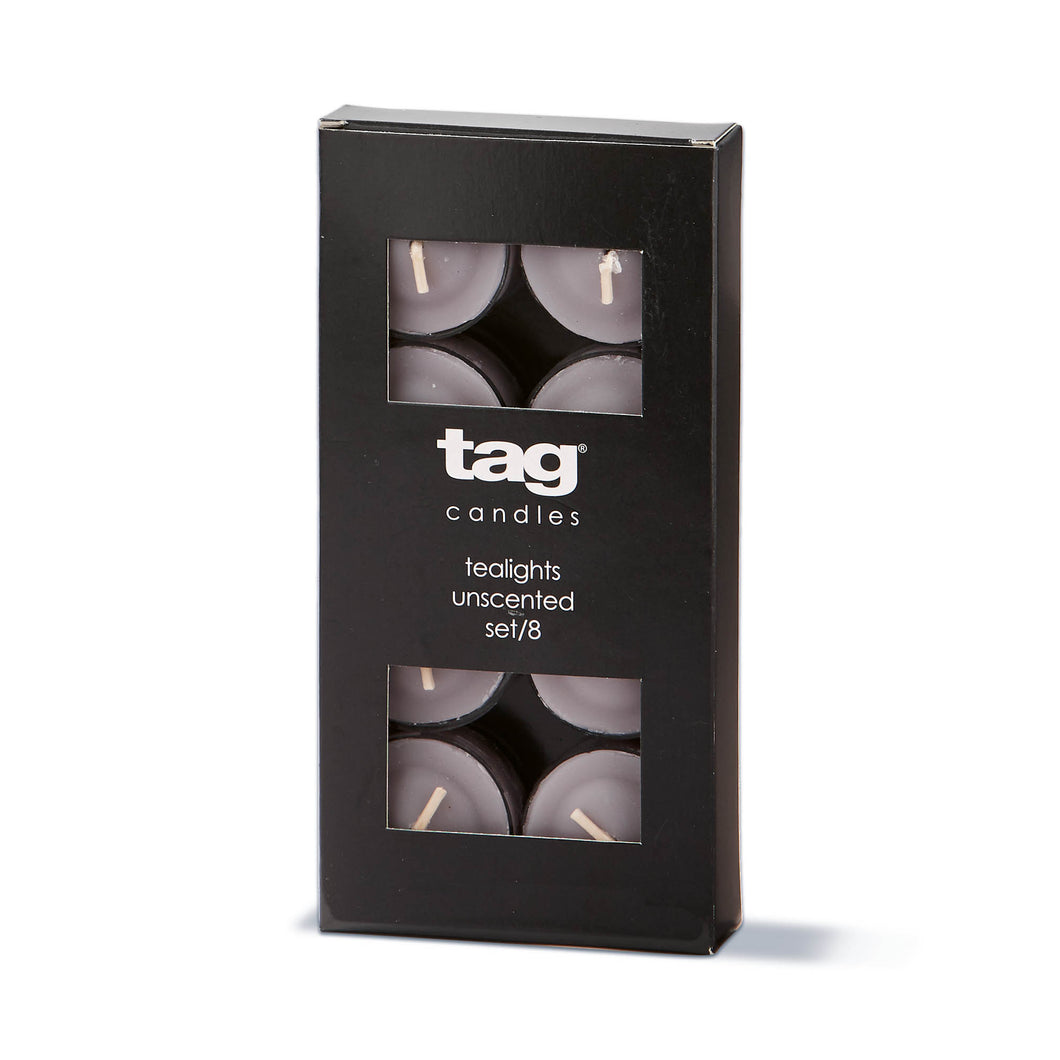Colour Studio Tealights Set of 8 - Grey