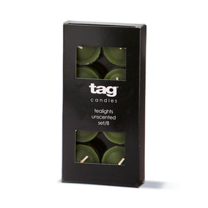 Colour Studio Tealights Set of 8 - Olive