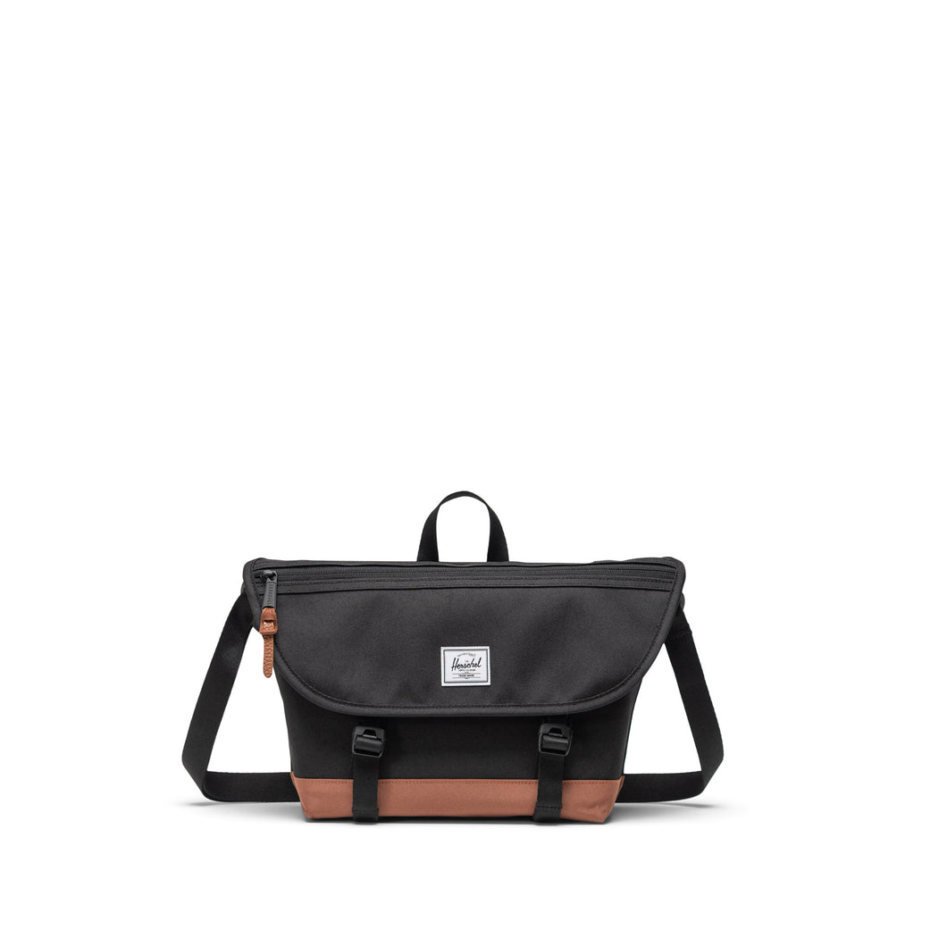 Cove Messenger Small - Black/Saddle Brown