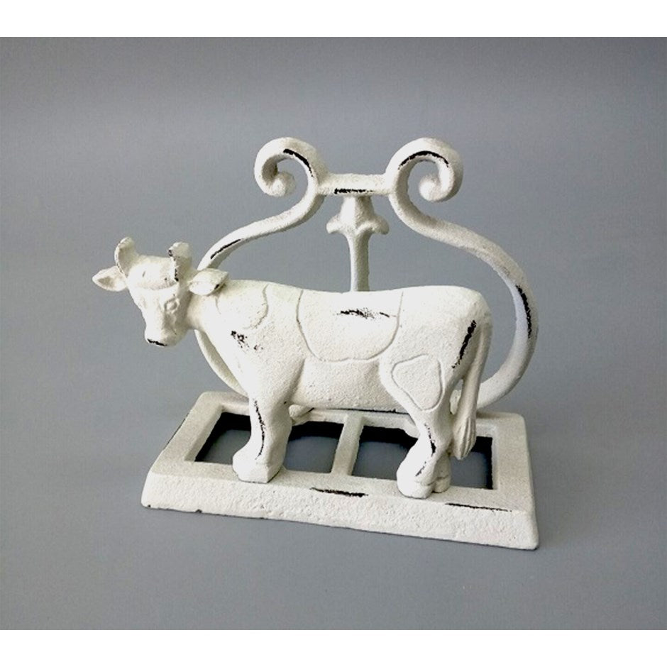 Cow Napkin Holder - White