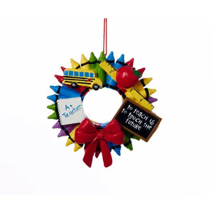 Crayon Wreath Ornament