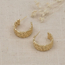Load image into Gallery viewer, Criss Cross Hoops - Gold
