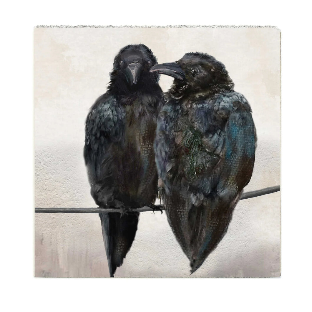 Crows Together - Mini Art Block