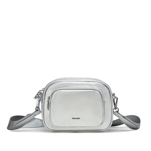 Daisy Crossbody - Silver Nylon