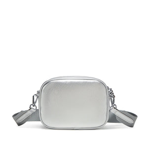 Daisy Crossbody - Silver Nylon