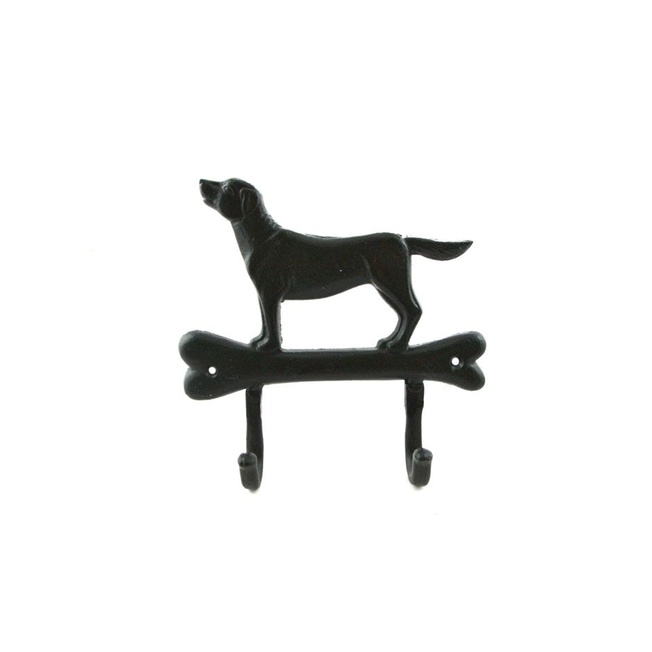 Dog and Bone Hook - Black