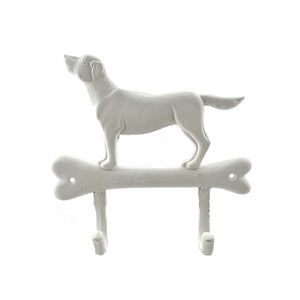 Dog and Bone Hook - White