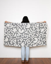 Load image into Gallery viewer, Drew Doodle Towel - Granite

