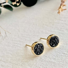 Load image into Gallery viewer, Zella Gold Plated Druzy Stud Earrings
