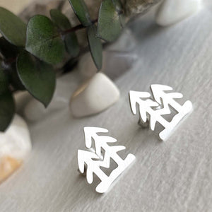 Lodge Pole Tall Tree Stud Earrings