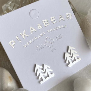 Lodge Pole Tall Tree Stud Earrings