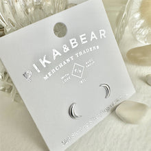 Load image into Gallery viewer, New Moon Crescent Moon Style Stud - Sterling Silver
