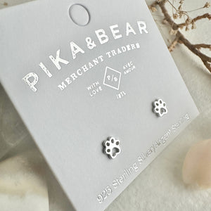 Estelle Tiny Paws Stud - Sterling Silver